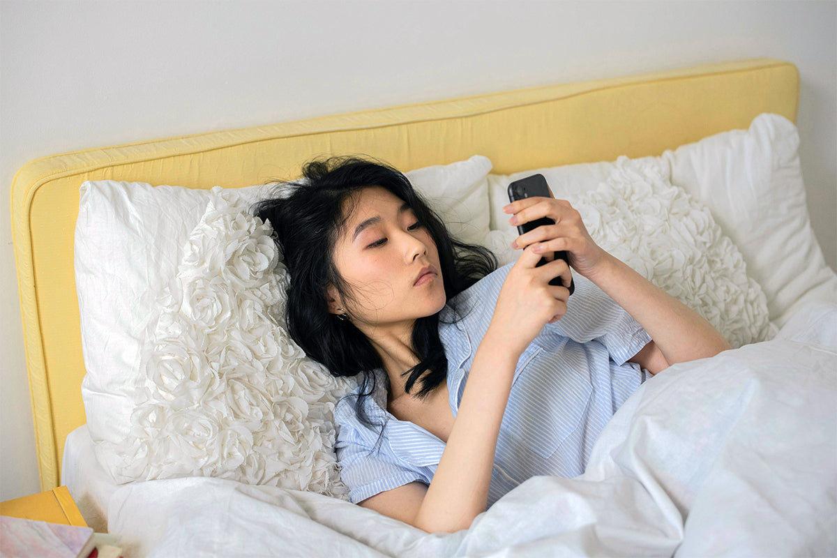 Taking a break from your phone before bed