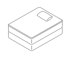 Illustration of a double mattress