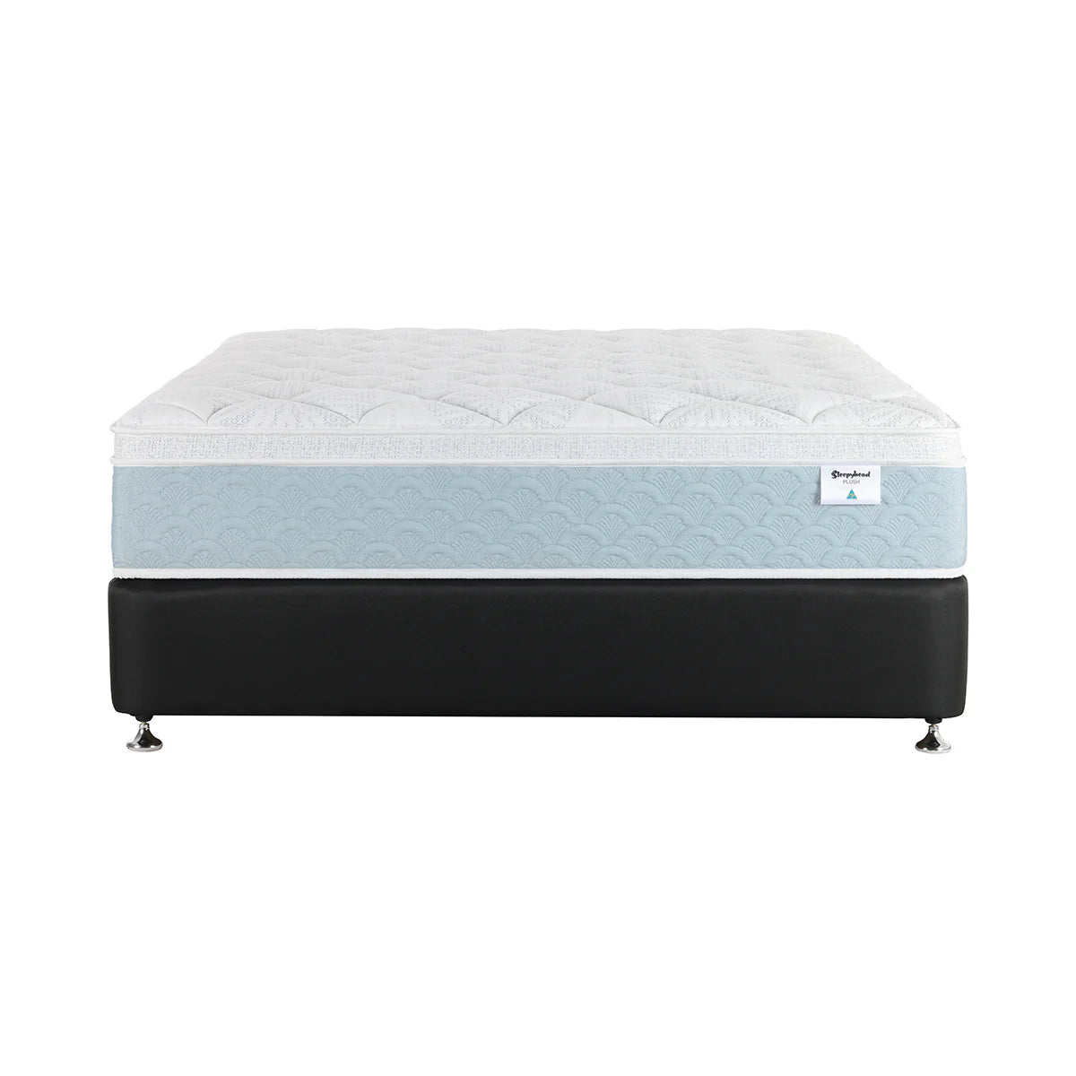 Sleepyhead mattress on a black bed base.