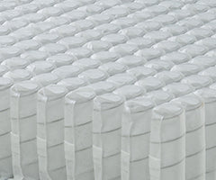 Close up on mattress pocket springs