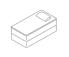 Illustration of a single mattress