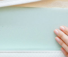 Close up on the inside of a mattress
